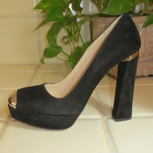 Black Platform Pumps by PRADA - Size 35.5